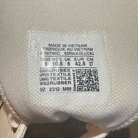 Converse Run Star Hike Hi Platform 10.5 Women Shoes Beige Purple Sneaker A09796C - Picture 13 of 13